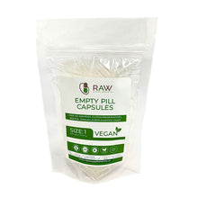 Load image into Gallery viewer, Empty Vegetarian Clear Capsules Size 1 HPMC  Pharmaceutical Grade