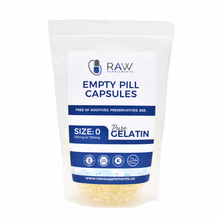 Load image into Gallery viewer, Empty Gelatin Clear Capsules Size 0 Pharmaceutical Grade