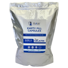 Load image into Gallery viewer, Empty Gelatin Clear Capsules Size 0 Pharmaceutical Grade
