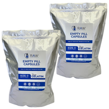 Load image into Gallery viewer, Empty Gelatin Clear Capsules Size 0 Pharmaceutical Grade