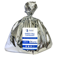 Load image into Gallery viewer, Empty Gelatin Clear Capsules Size 0 Pharmaceutical Grade