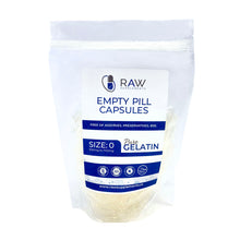 Load image into Gallery viewer, Empty Gelatin Clear Capsules Size 0 Pharmaceutical Grade
