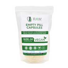 Load image into Gallery viewer, Empty Vegetarian Clear Capsules Size 00 HPMC  Pharmaceutical Grade
