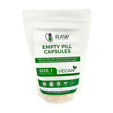 Load image into Gallery viewer, Empty Vegetarian Clear Capsules Size 1 HPMC  Pharmaceutical Grade
